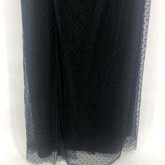 Queen B London Maternity Black Tulle Maxi - Picture 5 of 7